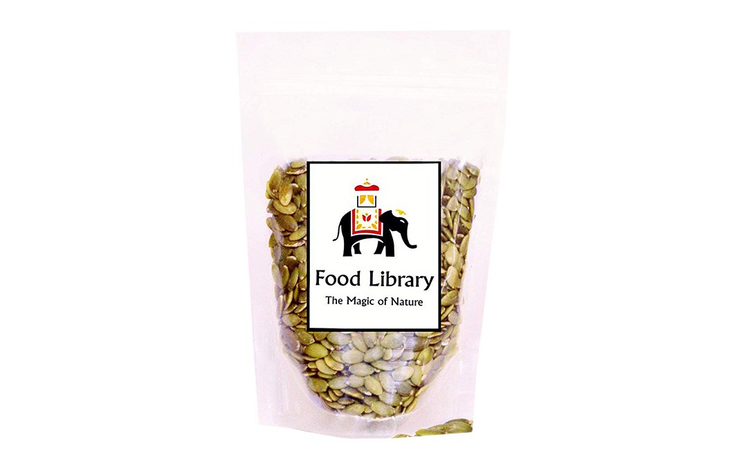 Food Library Raw Green Pumpkin Seeds   Pack  200 grams